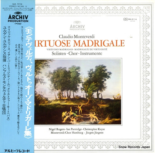 JURGENS, JURGEN monteverdi; virtuose madrigale MA5114