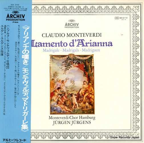 JURGENS, JURGEN monteverdi; lamento d'arianna MA5110