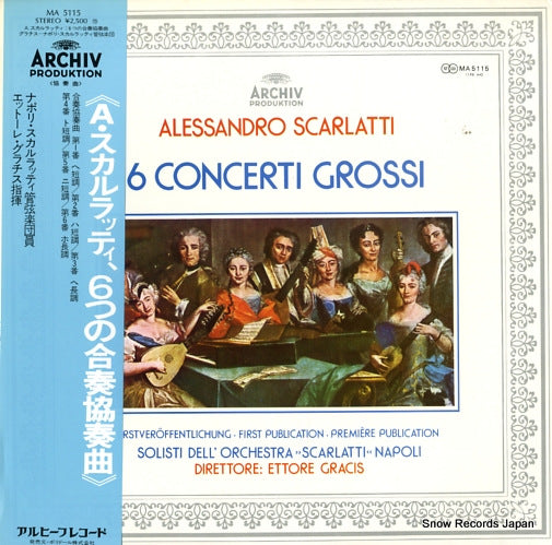 GRACIS, ETTORE scarlatti; 6 concerti grossi MA5115