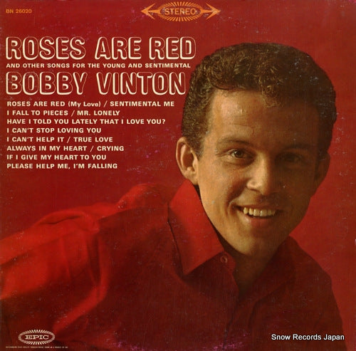 VINTON, BOBBY rose are red BN26020