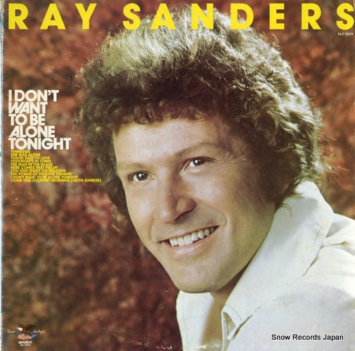 SANDERS, RAY i don't want to be alone tonight RLP5004