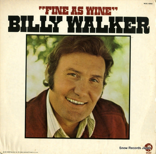 WALKER, BILLY fine as wine M3G-4969