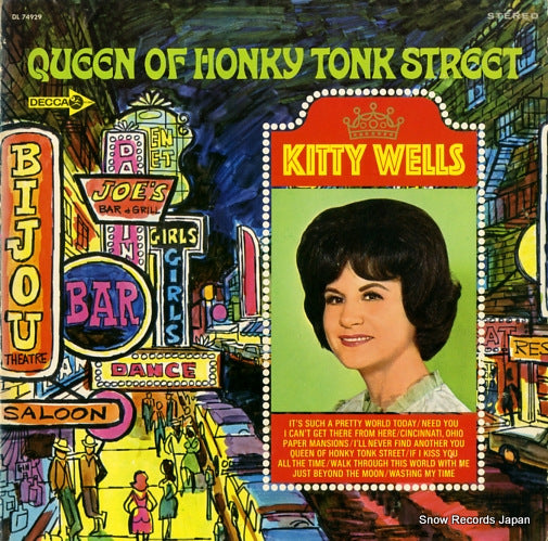 WELLS, KITTY queen of honky tonk street DL74929