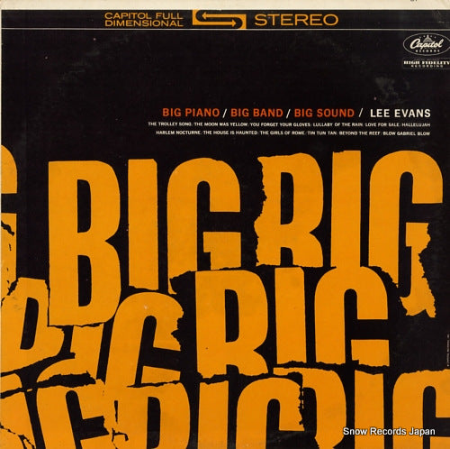 EVANS, LEE big piano / big band / big sound ST1625