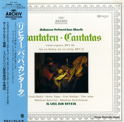 RICHTER, KARL bach; kantate "gottes zeit ist die allerbeste zeit" bwv106 MA5076