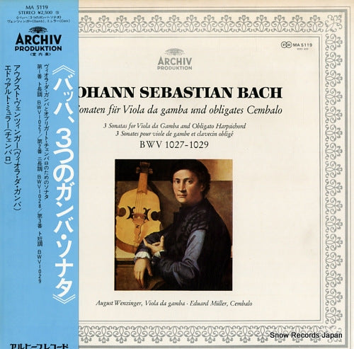 MULLER, EDUARD bach; sonaten fur viola da gamba und obligates cembalo MA5119