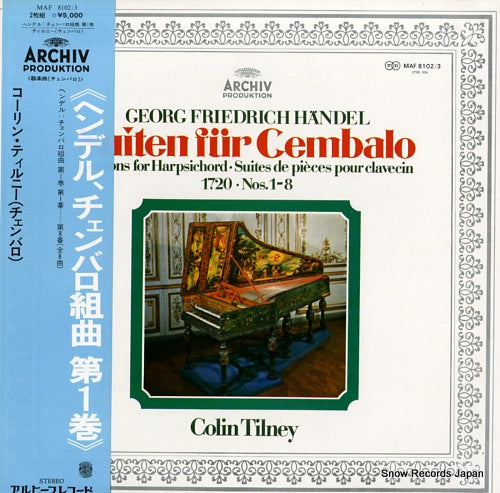 TILNEY, COLIN handel; suite nr.2 f-dur MAF8102