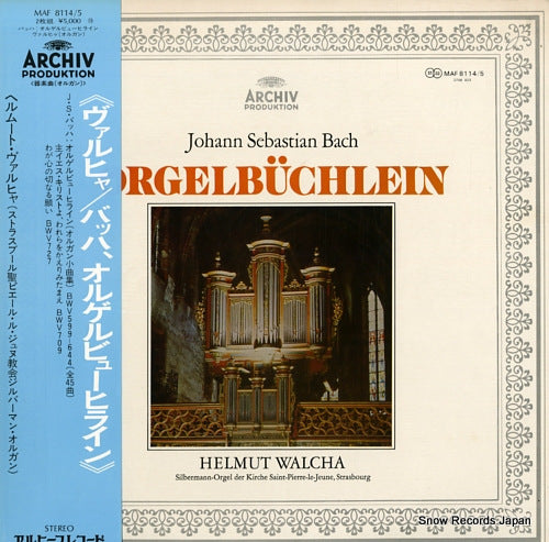 WALCHA, HELMUT bach; orgelbuchlein MAF8114