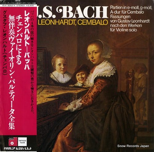 LEONHARDT, GUSTAV bach; partia in a-dur fur cembalo KUX-3052-H