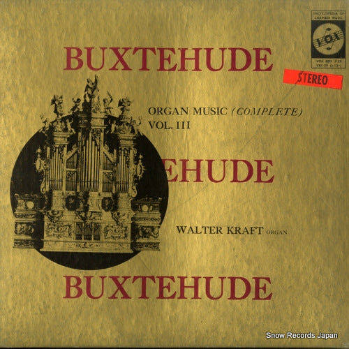 KRAFT, WALTER buxtehude; organ music (complete) vol.3 VBX29