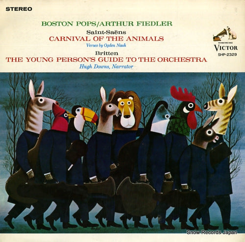 FIEDLER, ARTHUR saint-saens; carnival of the animals SHP-2329