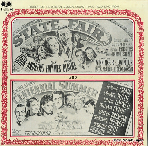 RODGERS AND HAMMERSTEIN state fair & centennial summer C.I.F.-3009