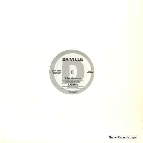 DA'VILLE in heaven / the one for me DAVI-1711