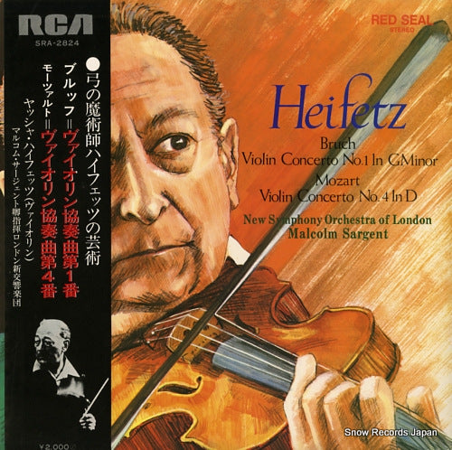 HEIFETZ, JASCHA bruch; violin concerto no.1 in g minor, op.26 SRA-2824