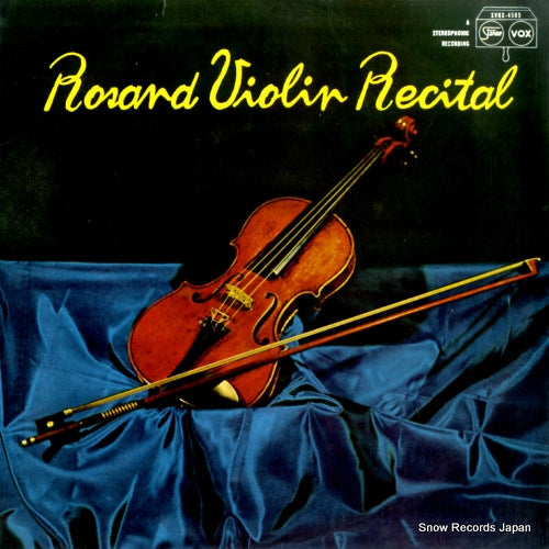 ROSAND, AARON rosand violin recital SVOX-4505