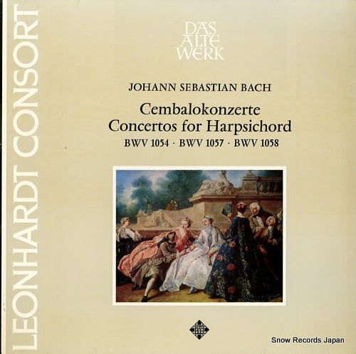 LEONHARDT, GUSTAV bach; cembalokonzerte / concertos for harpsichord SAWT9411-B