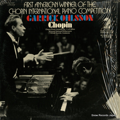 OHLSSON, GARRICK chopin; piano concerto no.1 in e minor, op.11 / plays chopin part 2 CS2030