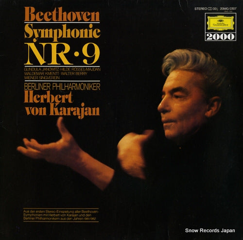 KARAJAN, HERBERT VON beethoven; symphony no.9 in d minor 20MG0307