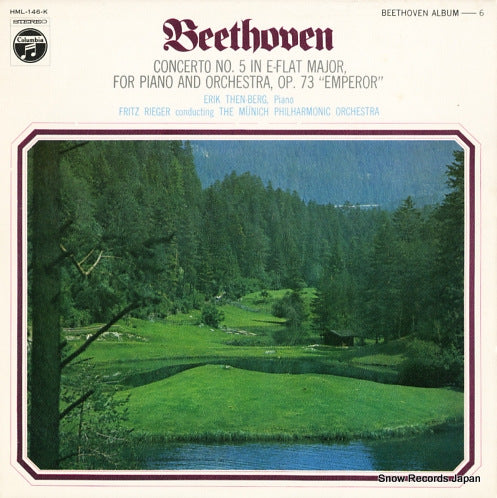 THEN-BERGH, ERIK beethoven; concerto no.5 "emperor" HML-146-K