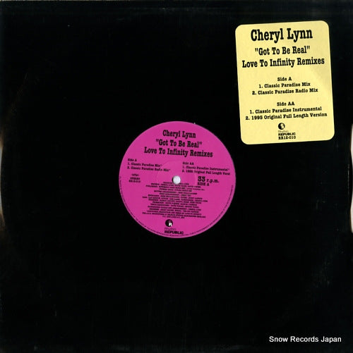 LYNN, CHERYL got to be real (love to infinity remixes) RR12-010