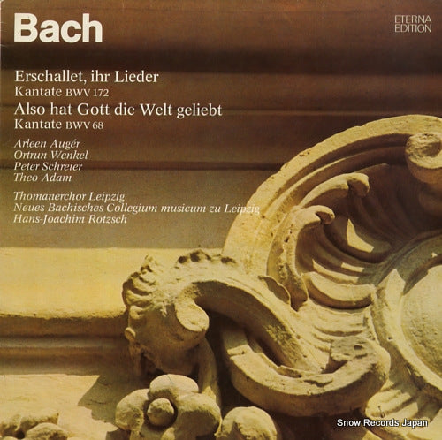 ROTZSCH, HANS-JOACHIM bach; erschallet, ihr lieder kantate bwv 172 827517