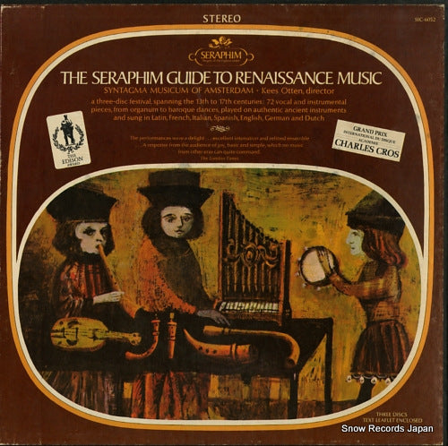 SYNTAGMA MUSICUM OF AMSTERDAM the seraphim guide to renaissance music SIC-6052
