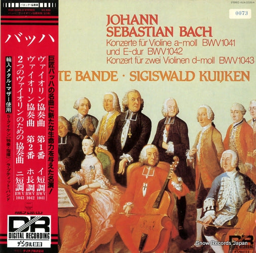 KUIJKEN, SIGISWALD bach; konzerte fur violine a-moll bwv1041 & 1042 KUX-3228-H