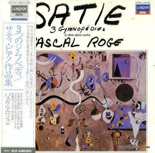 ROGE, PASCAL satie; 3 gymnopedies & other piano works L28C-1923
