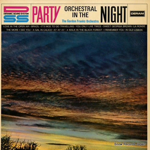FRANKS, GORDON, AND HIS ORCHESTRA orchestral in the night SML701