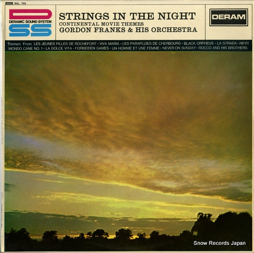 FRANKS, GORDON, AND HIS ORCHESTRA strings in the night / continental movie themes SML706
