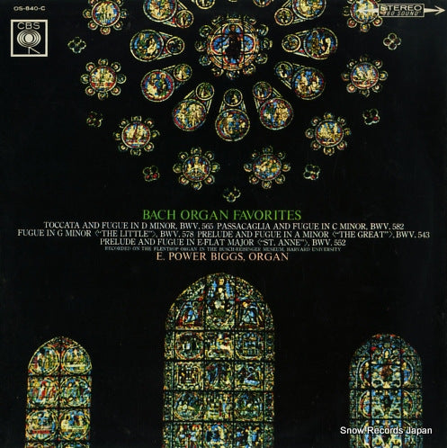 BIGGS, E.POWER bach organ favorites OS-840-C