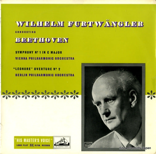FURTWANGLER, WILHELM beethoven; symphony no.1/"leonore" overture no.2 ALP1324
