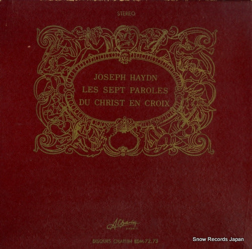 ROS-MARBA, ANTONI haydn; les sept paroles du christ en croix EDM-72
