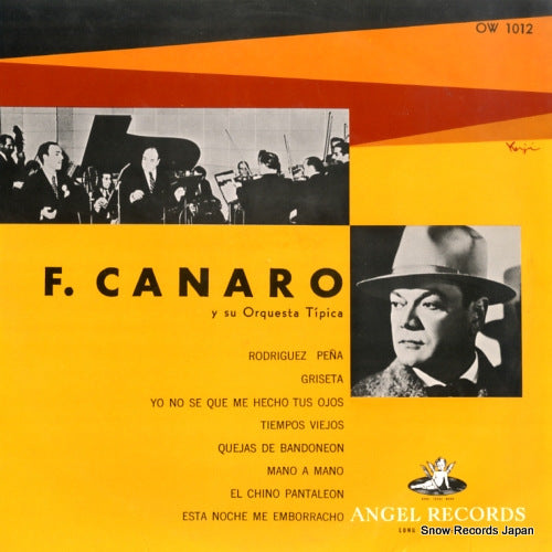 CANARO, FRANCISCO francisco canaro y su orquesta tipica (no.3) OW1012
