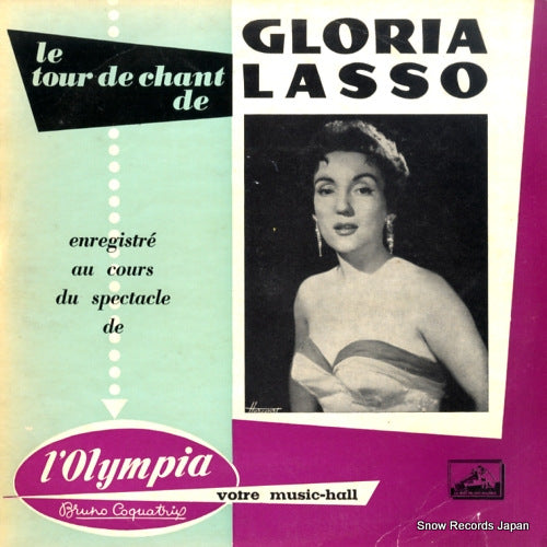 LASSO, GLORIA le tour de chant de gloria lasso a l'olympia FDLP1043