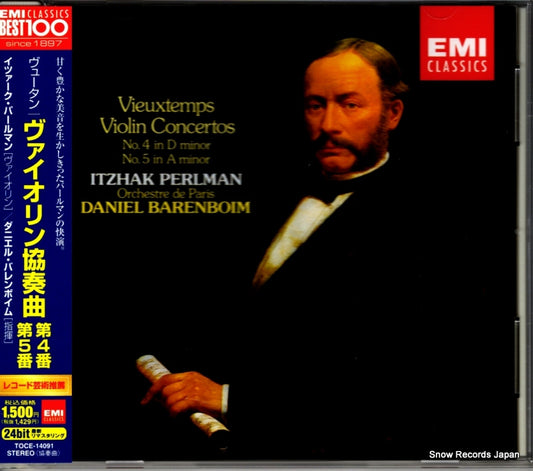 PERLMAN, ITZHAK vieuxtemps; violin concertos no.4 & no.5 TOCE-14091