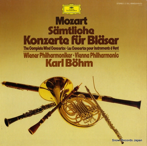 BOHM, KARL mozart; samtliche konzerte fur blaser 80MG0049