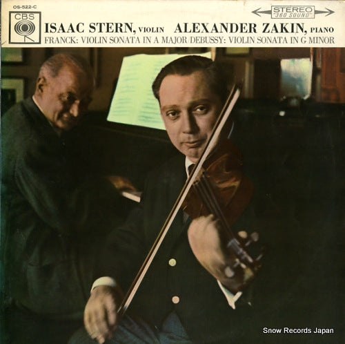 STERN, ISAAC / ALEXANDER ZAKIN frank; violin sonata in a majour OS-522-C