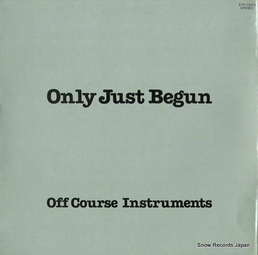 OFF COURSE only just begun ETP-72373