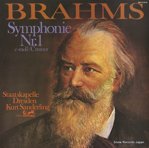 SANDERLING, KURT brahms; symphonie nr.1 OQ-7155-K