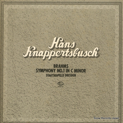 KNAPPERTSBUSCH, HANS brahms; symphony no.1 K20C-53