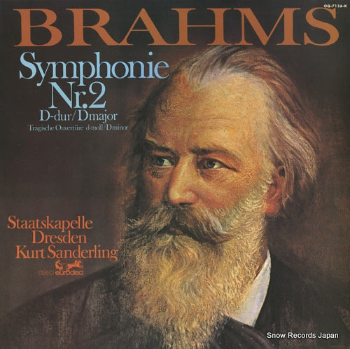 SANDERLING, KURT brahms; symphonie nr.2 OQ-7156-K