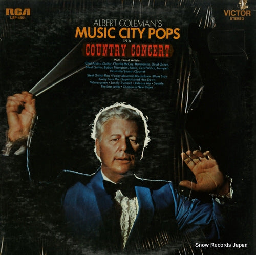 COLEMAN, ALBERT albert coleman's music city pops in a country concert LSP-4551