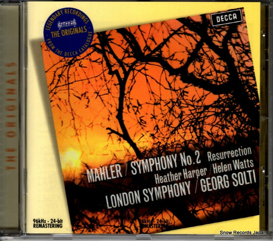 SOLTI, GEORGE mahler; symphony no.2 "resurrection" 4758501