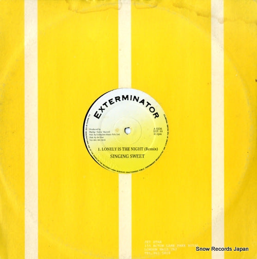 SINGING SWEET lonely is the night (remix) EXT.33