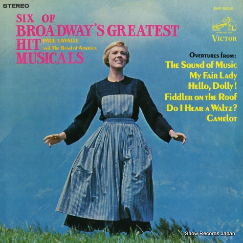 LAVALLE, PAUL six of broadway's greatest hit musicals SHP-5535