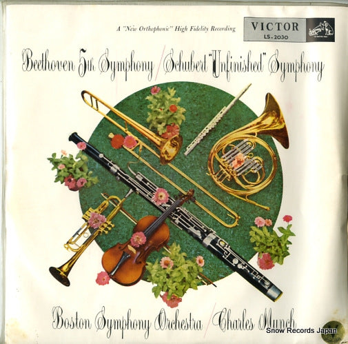 MUNCH, CHARLES beethoven; 5th symphony / schubert; unfinished symphony LS-2030