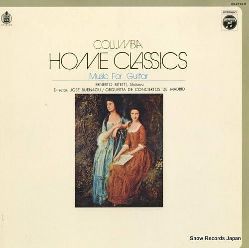 BITETTI, ERNESTO columbia home classic musics for guitar OS-2734-H