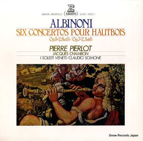 PIERLOT, PIERRE albinoni; six concertos pour hautbois ERX-2377