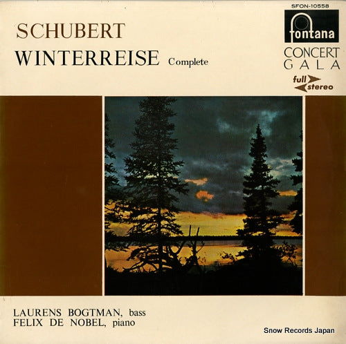 BOGTMAN, LAURENS schubert; winterreise complete SFON-10558